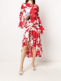 Caroline Constas Monique midi dress / summer event wear