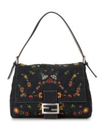 Fendi Pre-Owned bead embroidered Mamma Baguette shoulder bag