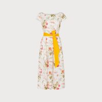 L.K. BENNETT GLENDA ROSEAU FLORAL PRINT COTTON DRESS