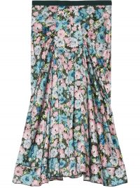 Marc Jacobs The 40’s floral-print silk skirt / pleat detail skirts