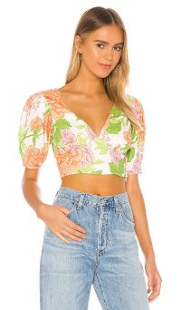 Song of Style Yvette Top / puff sleeve crop tops