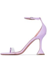 Amina Muaddi Oya 95mm crystal-embellished sandals – sculpted heels