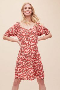 Anthropologie x Kachel Lucie Tea Dress Red Motif