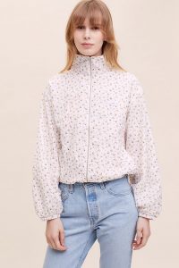 Levi’s Drew Windbreaker Jacket / flower print zip up jackets / pretty windbreakers