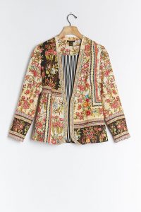 Vineet Bahl Lula Embroidered Blazer / multi print floral jacket