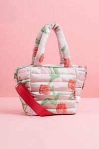 HVISK Quilted Tote Bag / pink top handle bags