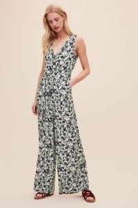 Kachel Reina Floral Jumpsuit ~ sleeveless wide-leg jumpsuits