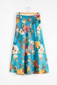 Kachel Almeria Floral Bias Slip Skirt