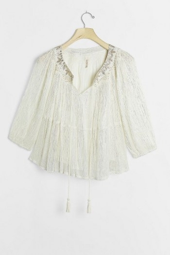 Raga Madi Shimmer Swing Blouse ~ shimmering boho blouses