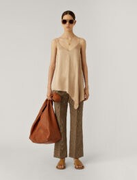 JOSEPH Biddy Texture Satin Blouse / asymmetric camisole