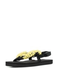 Cecilie Bahnsen floral-embellished sandals / embellished thonged slingback