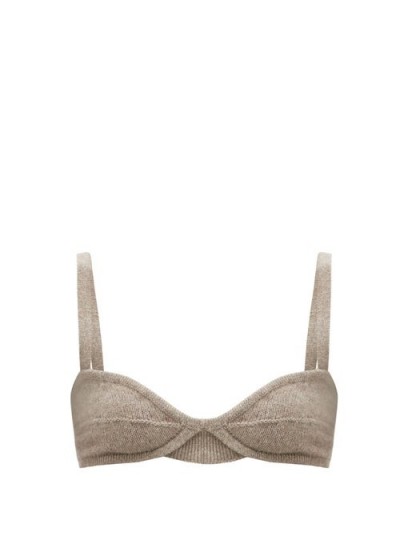 KHAITE Eda underwired cashmere bralette / knitted bralets / luxe bralettes