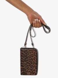 GANNI leopard print crossbody bag / small cross body bags