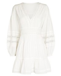 INTERMIX Bettina Cotton Peasant Mini Dress | boho summer dresses