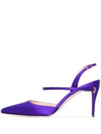 Jennifer Chamandi Vittorio 85 slingback pumps ~ purple point toe slingbacks