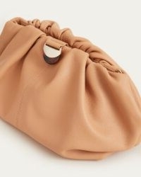 LOEFFLER RANDALL Analeigh Oversized Gathered Clutch Dune | ruched handbag