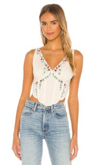 LPA Alec Top | ivory boned bodice tops