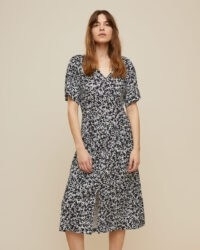 JIGSAW POPPY SILHOUETTE MIDI DRESS / printed day dresses