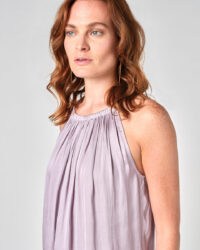 JIGSAW RECYCLED CROCUS DRAPE GATHERED CAMI Lilac Wash / loose fit camisole tops