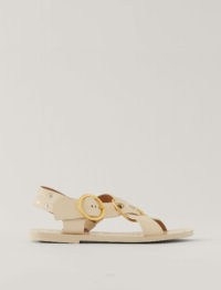 JOSEPH Gaya Leather Sandal / luxe criss-cross flat sandals