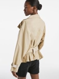 FRAME Tonal Blocked Jacket Khaki Multi | trench style jackets