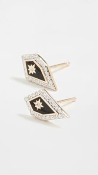 Adina Reyter 14k Mosaic Pave Star Post Earrings ~ diamond studs ~ gold jewellery