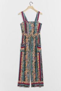 ANTHROPOLOGIE Calais Jumpsuit / multi florals / floral jumpsuits