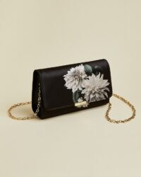 TED BAKER PARYA Clove evening bag / floral chain strap bags