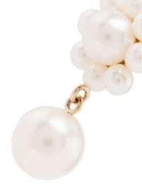 Sophie Bille Brahe 14kt yellow gold Margherita pearl earrings / small flower drops / freshwater pearls ❤️