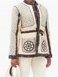 SEA Ditsy quilted cotton-blend poplin jacket ~ floral jackets