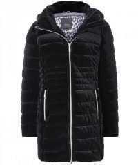 GEOX Felyxa Long Quilted Jacket ~ stretch velvet winter coats