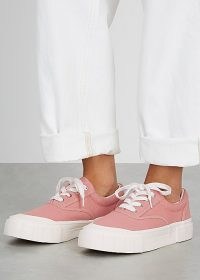 GOOD NEWS Opal pink canvas sneakers ~ chunky sole trainers ~ sport luxe footwear