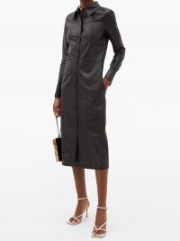 PROENZA SCHOULER Leather midi shirt dress ~ LBD