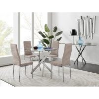 Trapp Dining Set with 4 Chairs by Metro Lane – elegant dining table