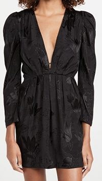 MISA Charlize Dress / plunging lbd