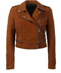 OAKWOOD Yoko Suede Biker Jacket ~ casual zip detail jackets