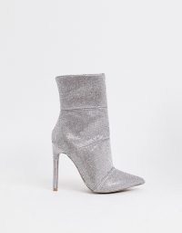 Steve Madden Winona rhinestone stiletto heeled ankle boots ~ stiletto heel boots ~ glamorous footwear ~ glamour