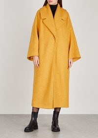 MARIAM AL SIBAI Yellow bouclé coat ~ oversized coats ~ vibrant winter outerwear