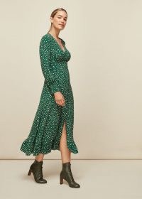 WHISTLES WILD LEOPARD PRINT MIDI DRESS / animal print dresses