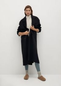 MANGO BOY Wool double-breasted coat ~ longline winter coats