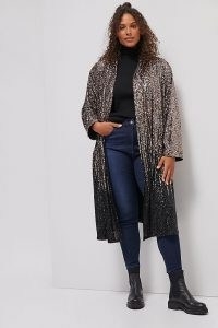 BB Dakota Dulcinea Sequined Duster Jacket / glittering longline sequinned jackets