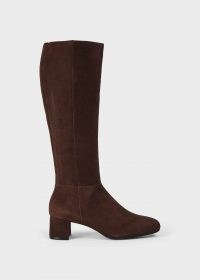 HOBBS HAILEY FLEXI KNEE BOOT – chocolate-brown winter boots – casual footwear