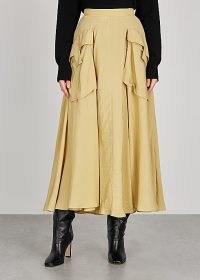 REJINA PYO Lena sand midi skirt ~ voluminous skirts