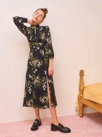 REFORMATION Rosewood Dress / floral fitted bodice dresses