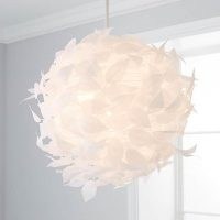 Rowen White Leaf Easy Fit Pendant – intricate, swirling paper design