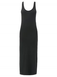 ANOTHER TOMORROW Scoop-neck jersey midi dress ~ tank style column dresses ~ lbd