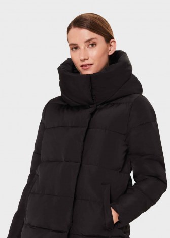 HOBBS SHORT HEATHER PUFFER JACKET – black funnel neck winter jackets