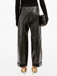 BOTTEGA VENETA Adjustable-cuff leather trousers