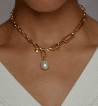 Monica Vinader Alta Pearl Necklace Set | chain link necklaces | pearls | contemporary luxe jewellery | jewelry sets