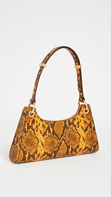 Apede Mod Froggy Shoulder Bag / snake print leather handbag